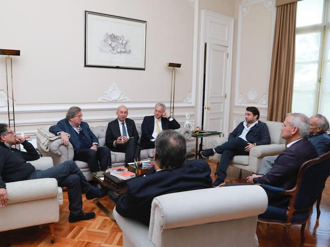 Petro con empresarios | Foto: Presidencia
