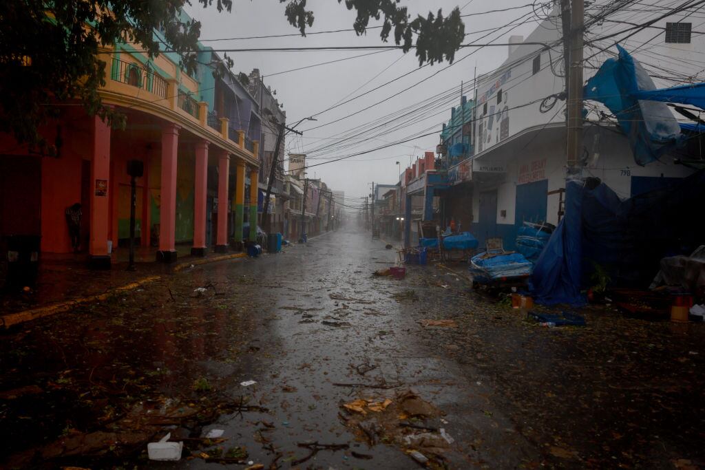 Paso del Huracán Beryl por Jamaica. Foto: Joe Raedle/Getty Images