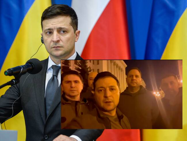 Video: “Estamos todos aquí, protegemos a Ucrania”: Presidente Zelenski está en Kiev junto a sus colaboradores
