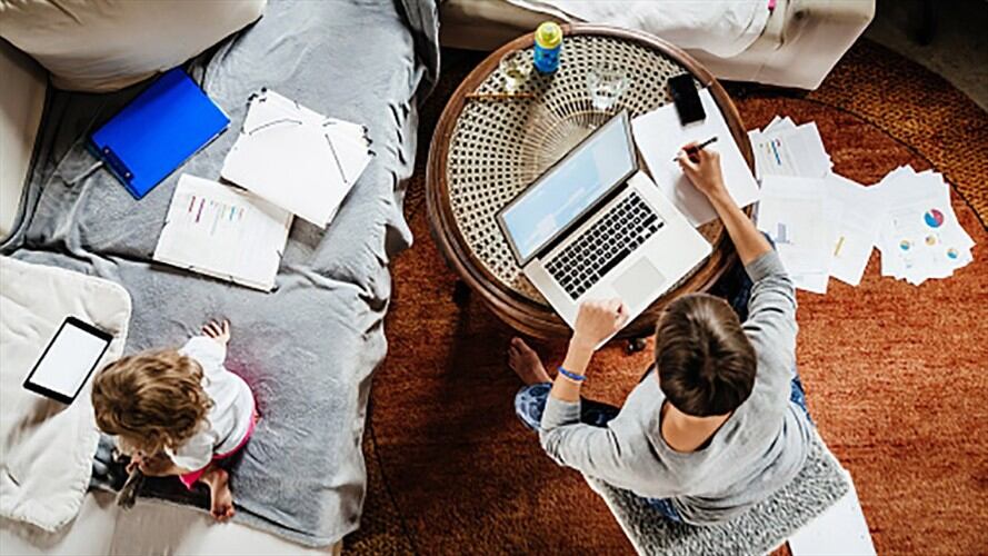 Estas son 10 claves para trabajar desde su casa. Foto: Getty Images