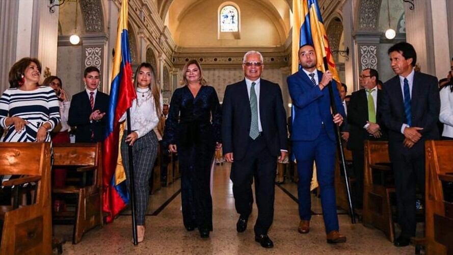 Juan Carlos López Castrillón se posesionó como alcalde de Popayán . Foto: Alcaldía