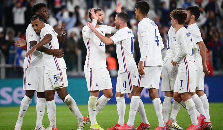 Selección de Francia. Foto: AFP / Francia eliminó a Bélgica en la National League