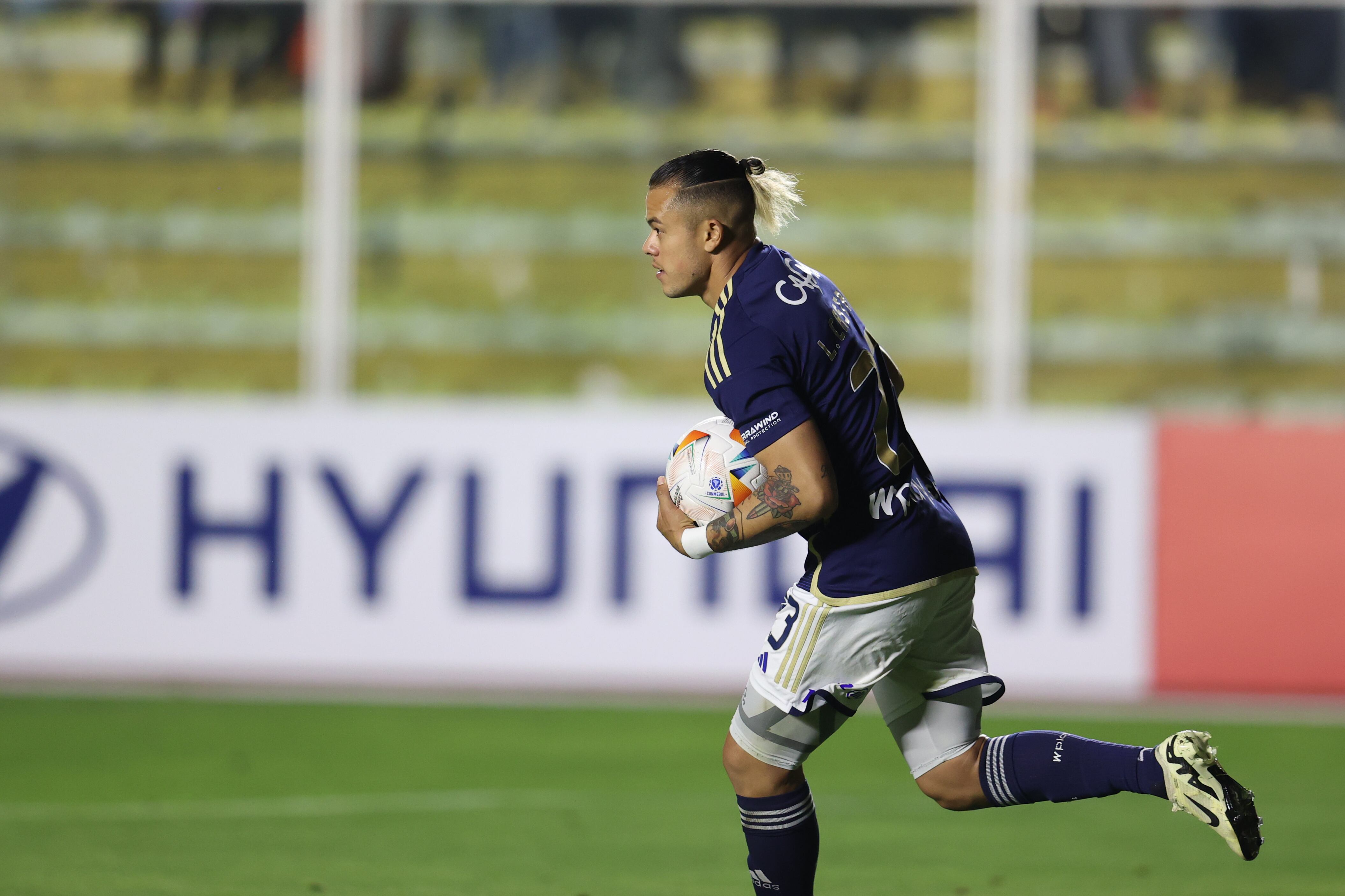 Leonardo Castro, jugador de Millonarios. Foto: EFE/ Luis Gandarillas