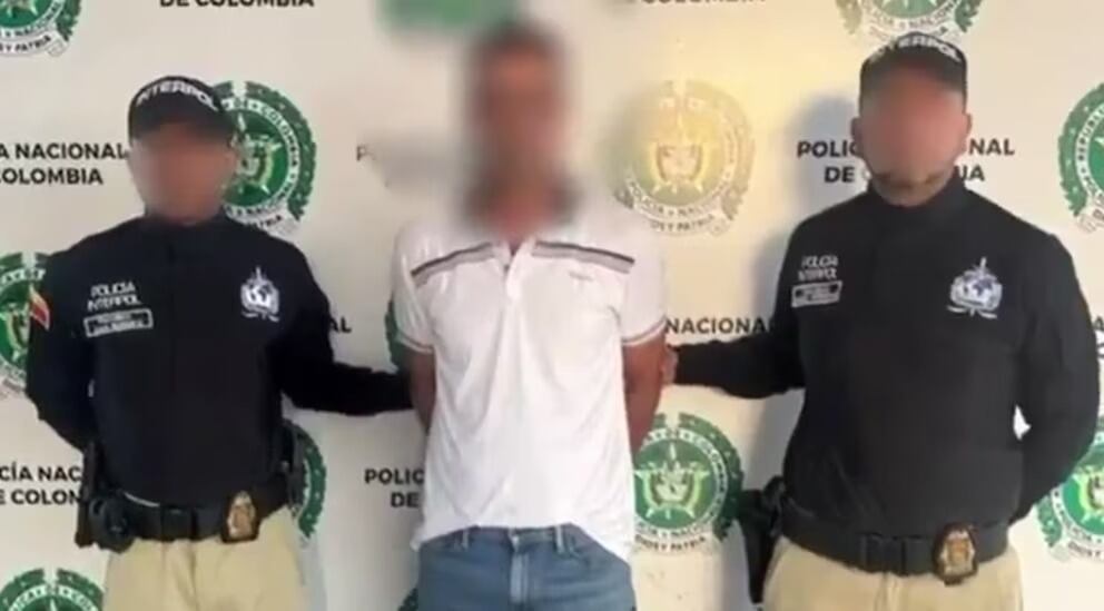 Extraditable capturado en Pereira (foto: Policía Nacional)