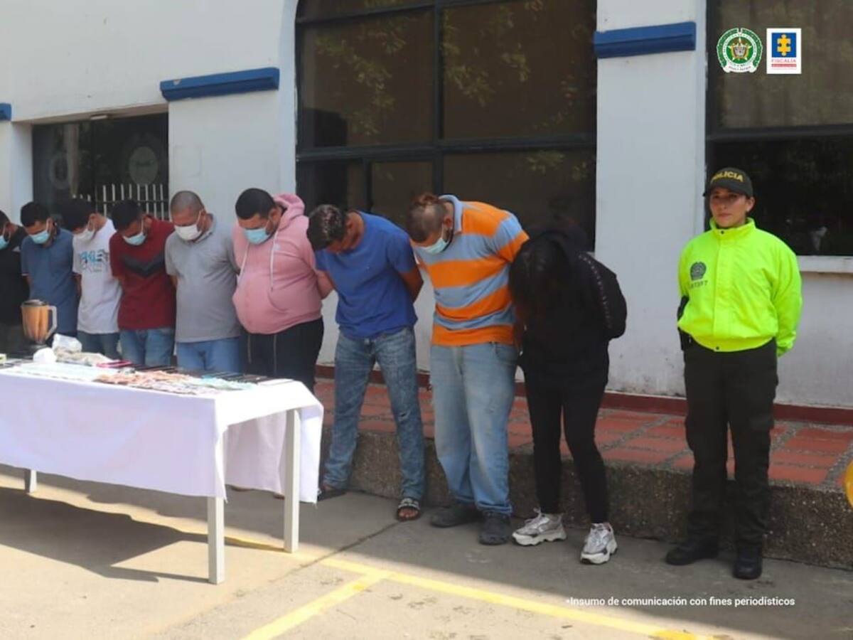 Judicializadas 11 personas señaladas de comercializar drogas sintéticas en Montería