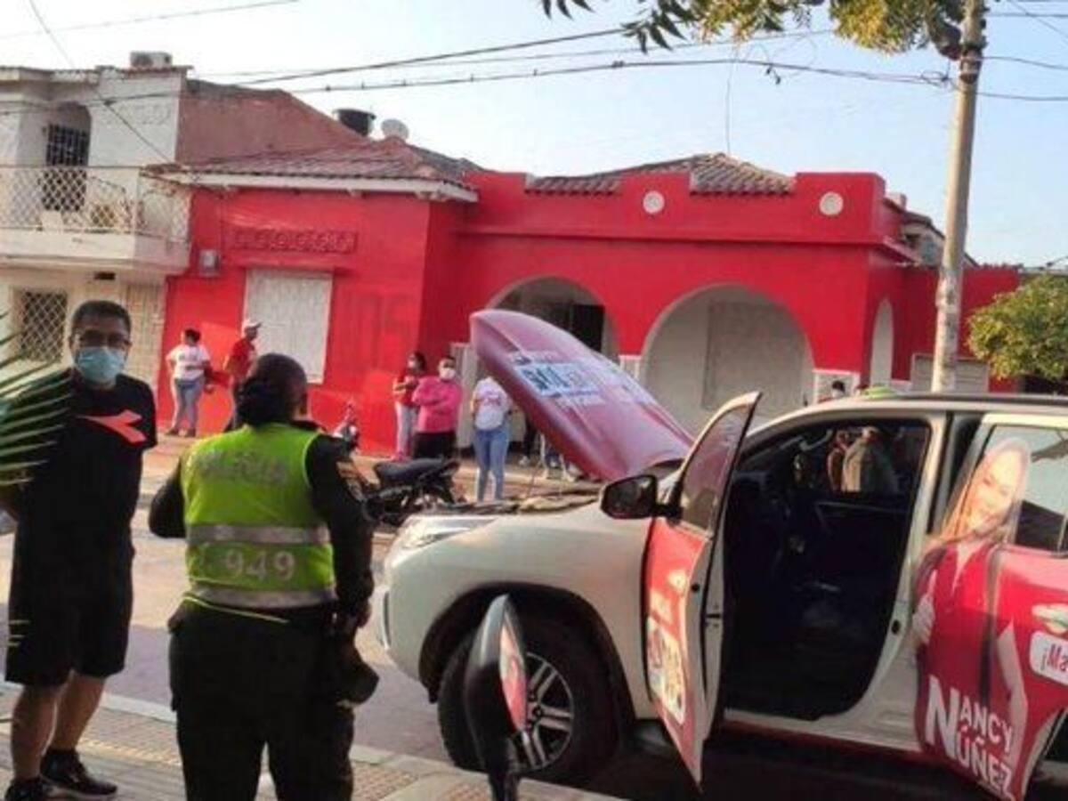 Camioneta robada apareció en Ciénaga con propaganda política