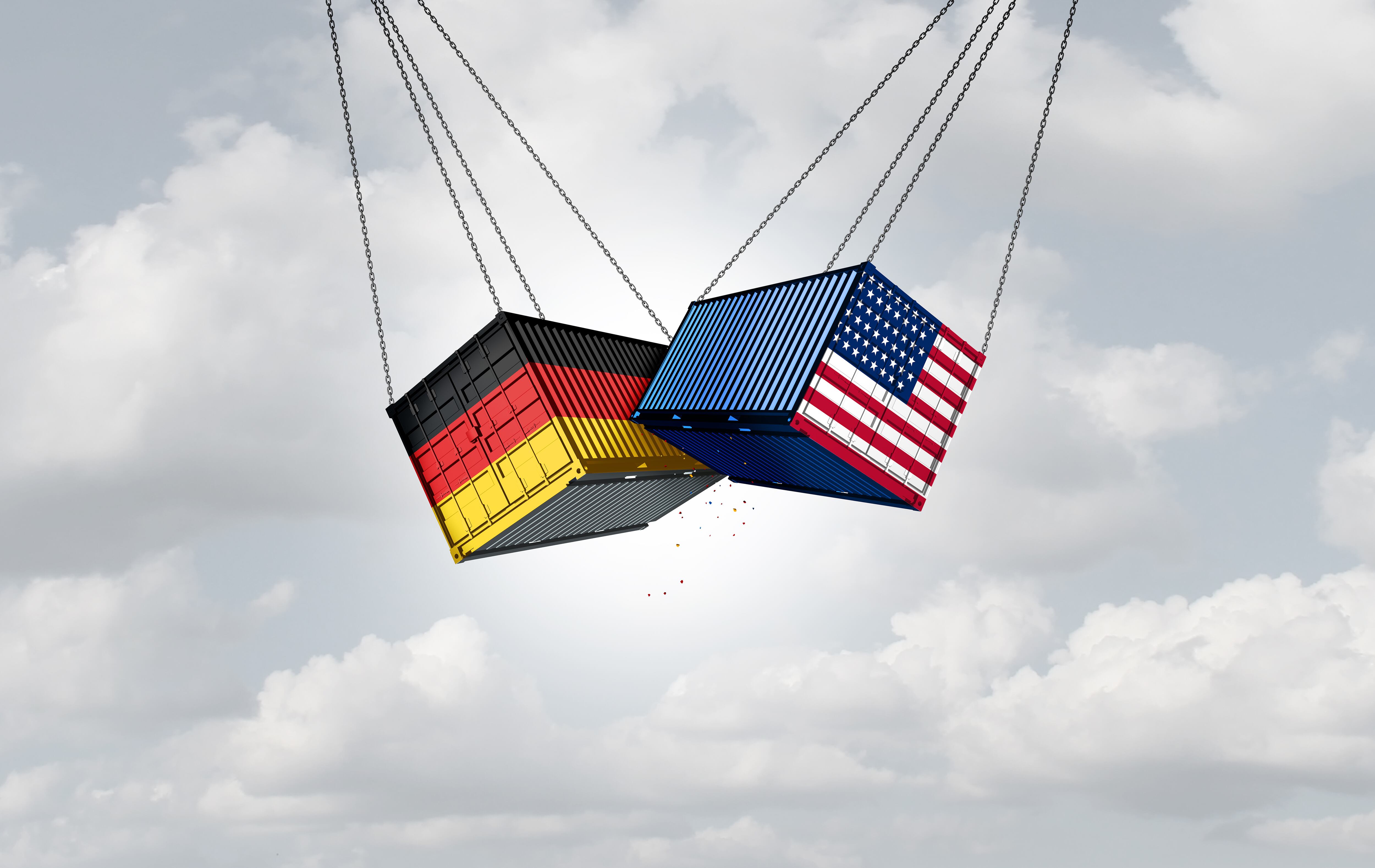 Referencia de aranceles de Alemania y Estados Unidos. Foto: Getty Images. 