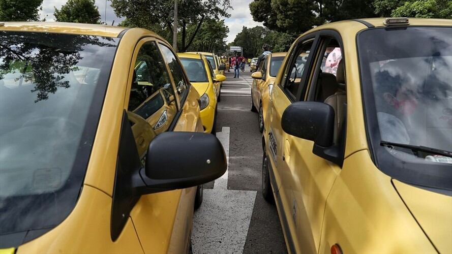 Nueva modaliad de robo en taxis de Bogotá. Foto: Colprensa - Camila Díaz
