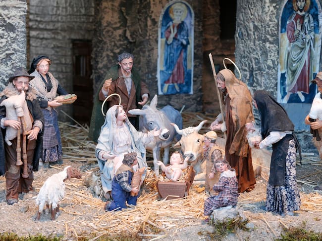 Imagen de referencia de pesebre de Navidad.