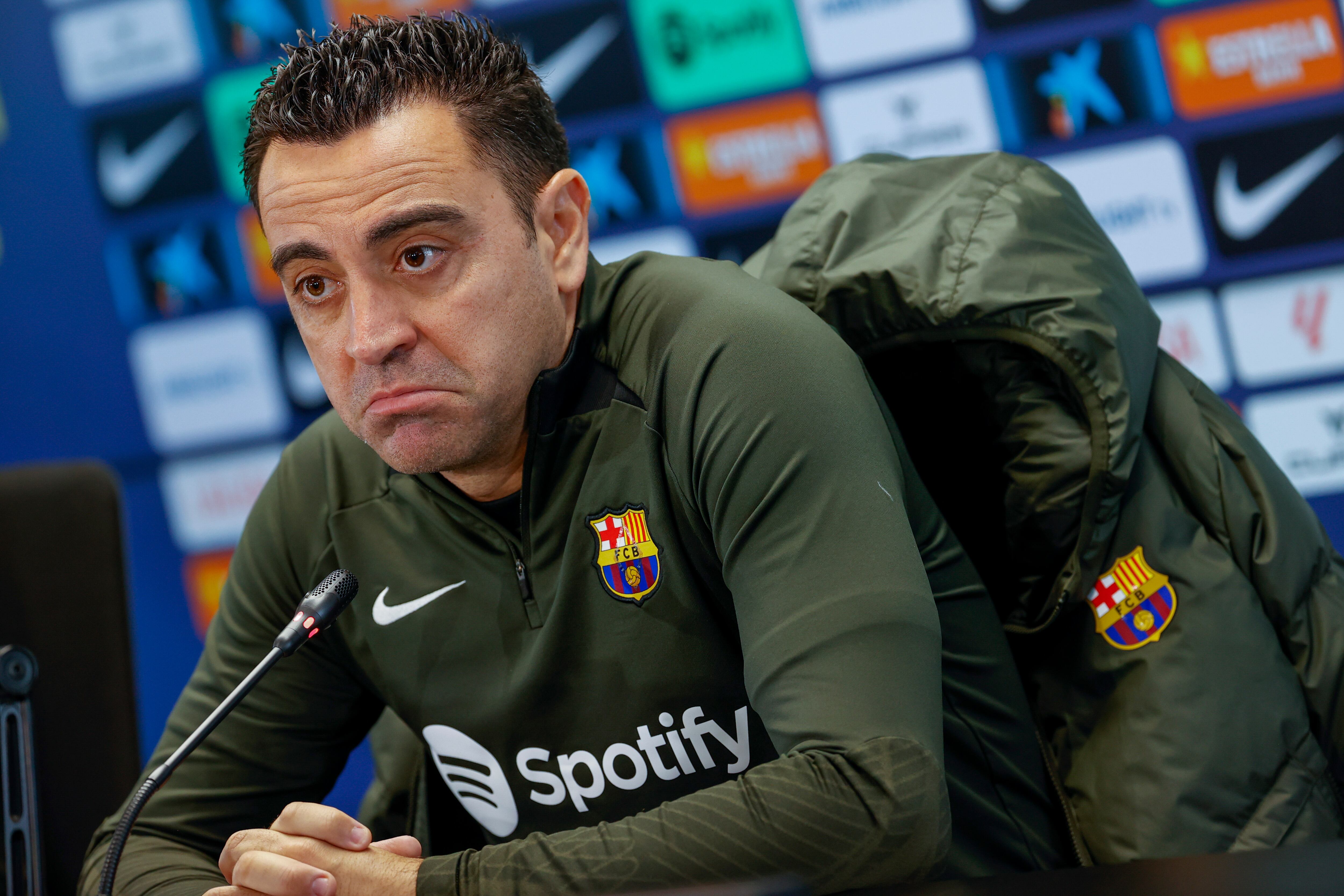 Xavi Hernández, técnico del FC Barcelona. Foto: EFE/ Toni Albir
