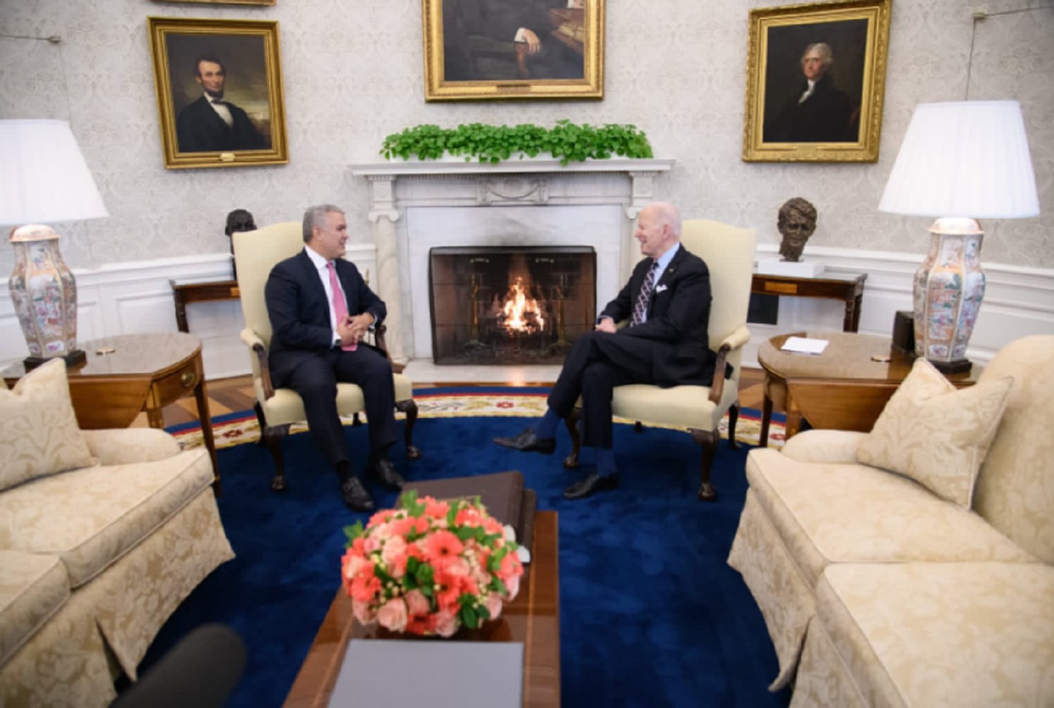 Iván Duque se reunión con Joe Biden en la Casa Blanca