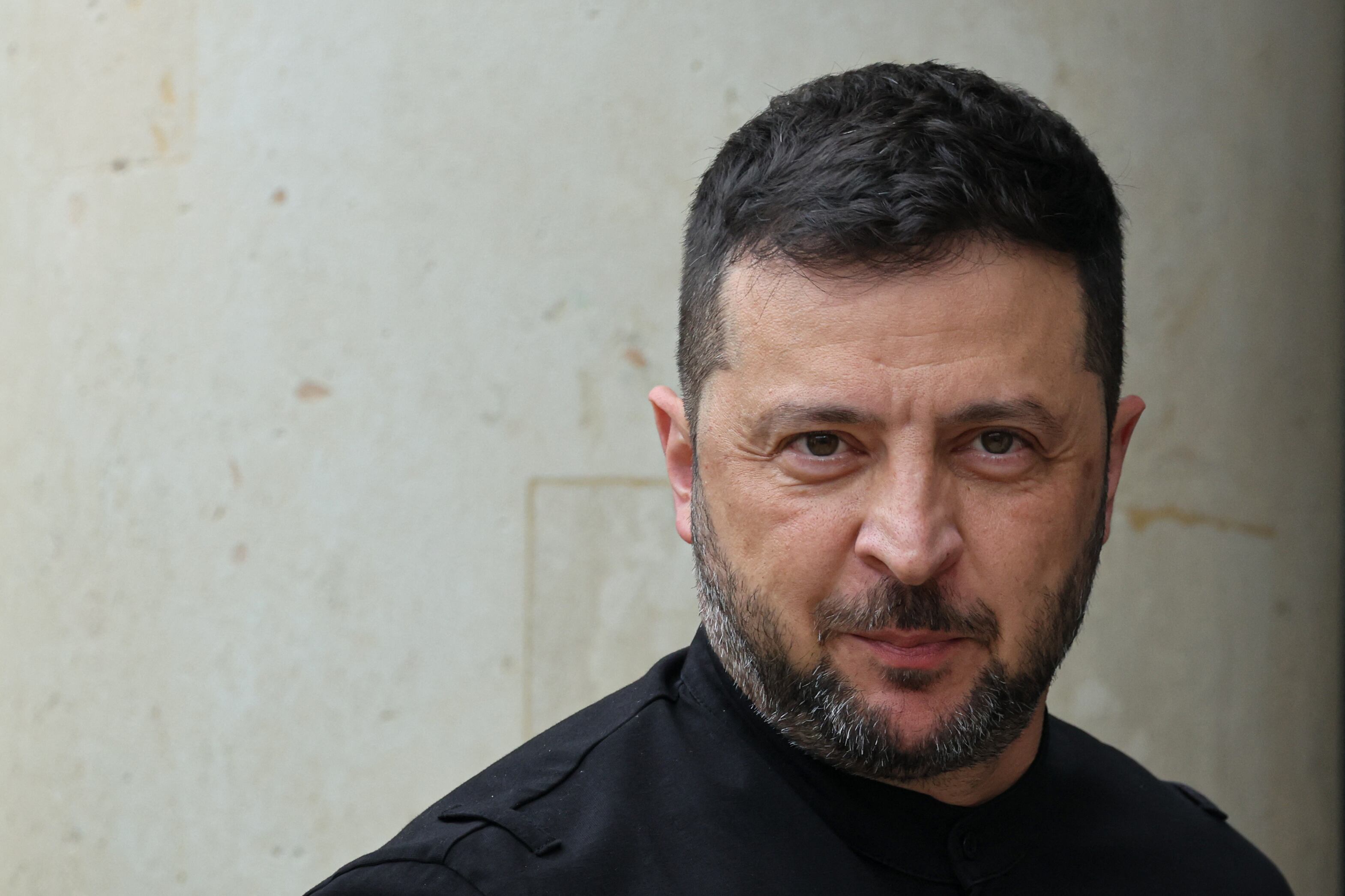 El presidente de Ucrania, Volodímir Zelenski, en el palacio presidencial de Francia, el 4 de septiembre de 2025. FOTO: LUDOVIC MARIN/AFP vía Getty Images