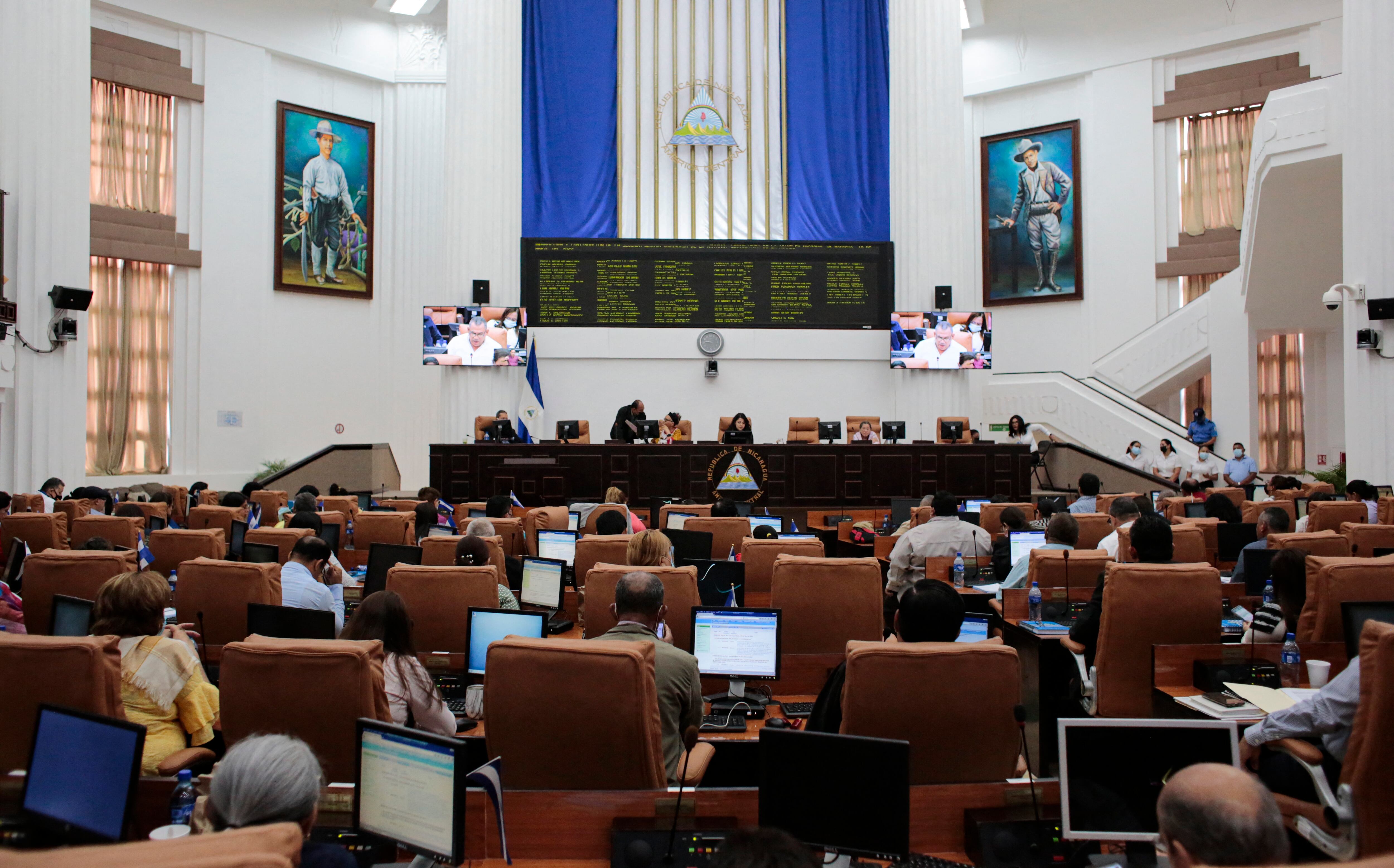 Imagen de referencia del Parlamento de Nicaragua. (Photo by OSWALDO RIVAS/AFP via Getty Images)