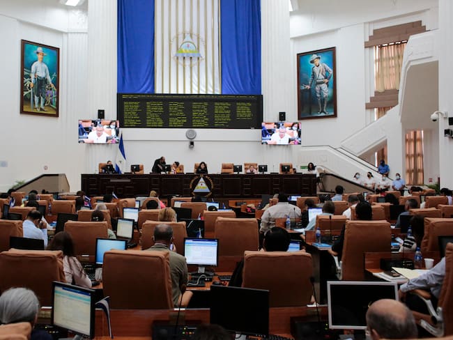 Imagen de referencia del Parlamento de Nicaragua. (Photo by OSWALDO RIVAS/AFP via Getty Images)