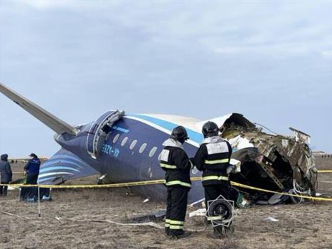 Accidente aéreo en Kazajistán. Foto: EFE.