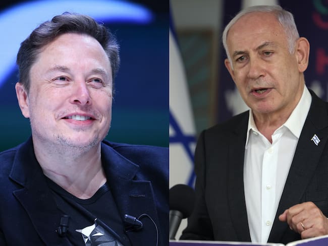 Elon Musk. Foto: Marc Piasecki/Getty Images. Benjamin Netanyahu. Foto: Jack Guez -Pool/Getty Images