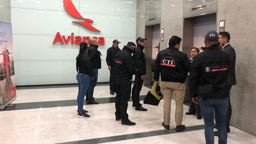 Fiscalía allana oficinas de Avianca en Bogotá. Foto: Cortesía