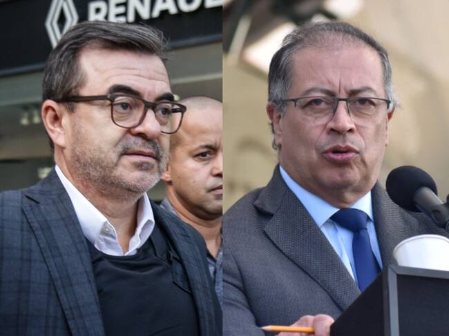 Olmedo López y Gustavo Petro. Foto: Colprensa y Getty Images.