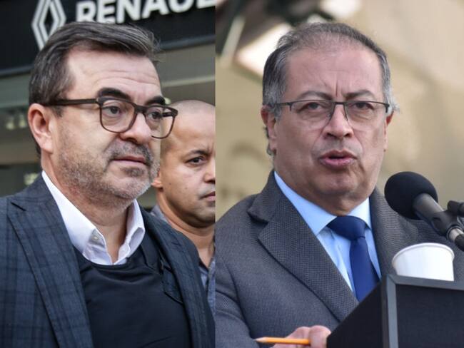 Olmedo López y Gustavo Petro. Foto: Colprensa y Getty Images.