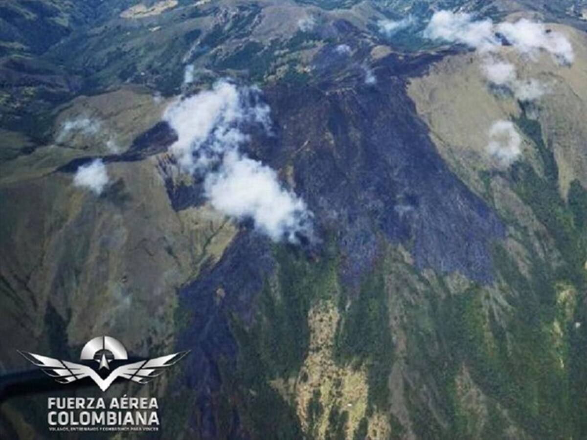 Grave incendio forestal en el páramo de Santurbán