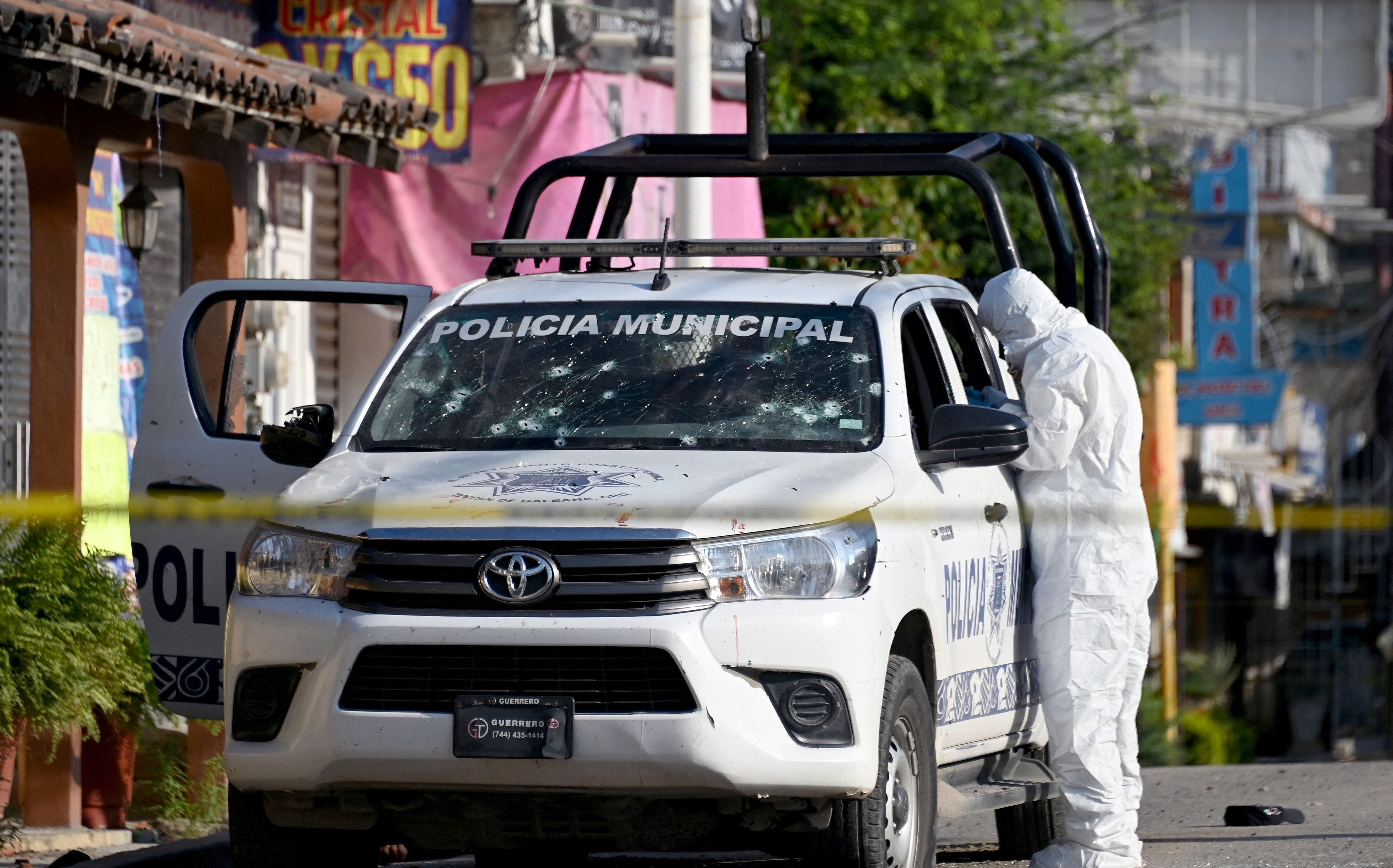 Policía mexicana. FOTO: FRANCISCO ROBLES/AFP via Getty Images