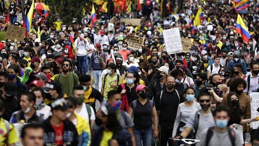 En un video quedó registrado el hecho que presentó durante las protestas realizadas el pasado 4 de mayo.. Foto: Colprensa - Sergio Acero