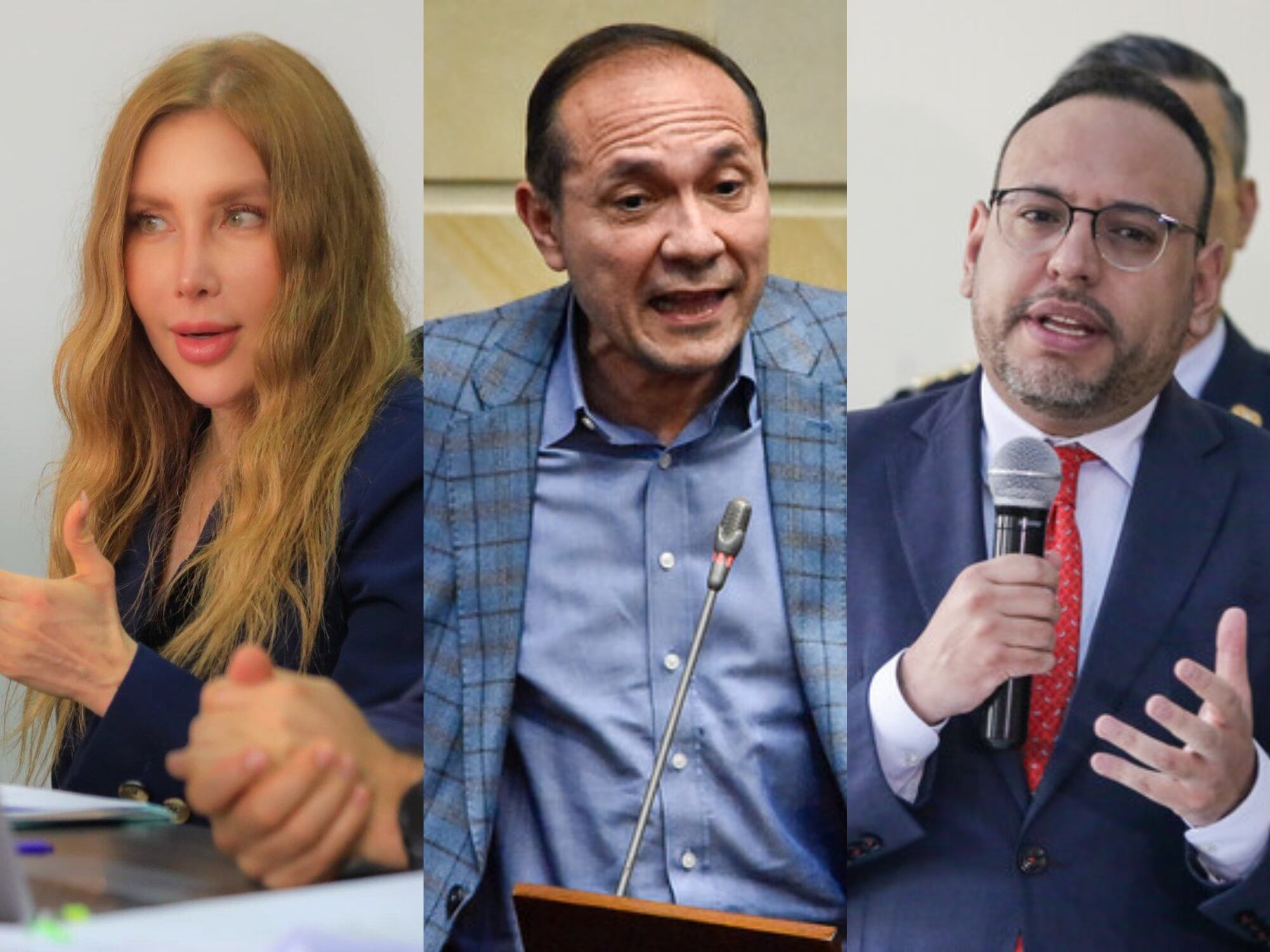 Ministros de Comercio, Diana Morales; Trabajo, Antonio Sanguino, y TIC, Julián Molina. Fotos: suministrada y Coprensa.