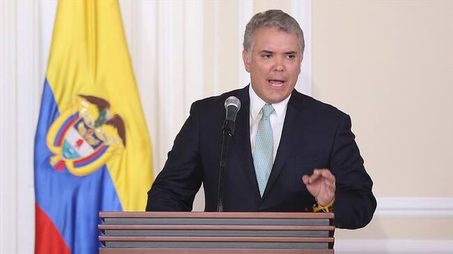 Iván Duque insistió en que las calidades de Francisco Barbosa, Camilo Gómez y Clara María González son inmejorables.. Foto: Colprensa