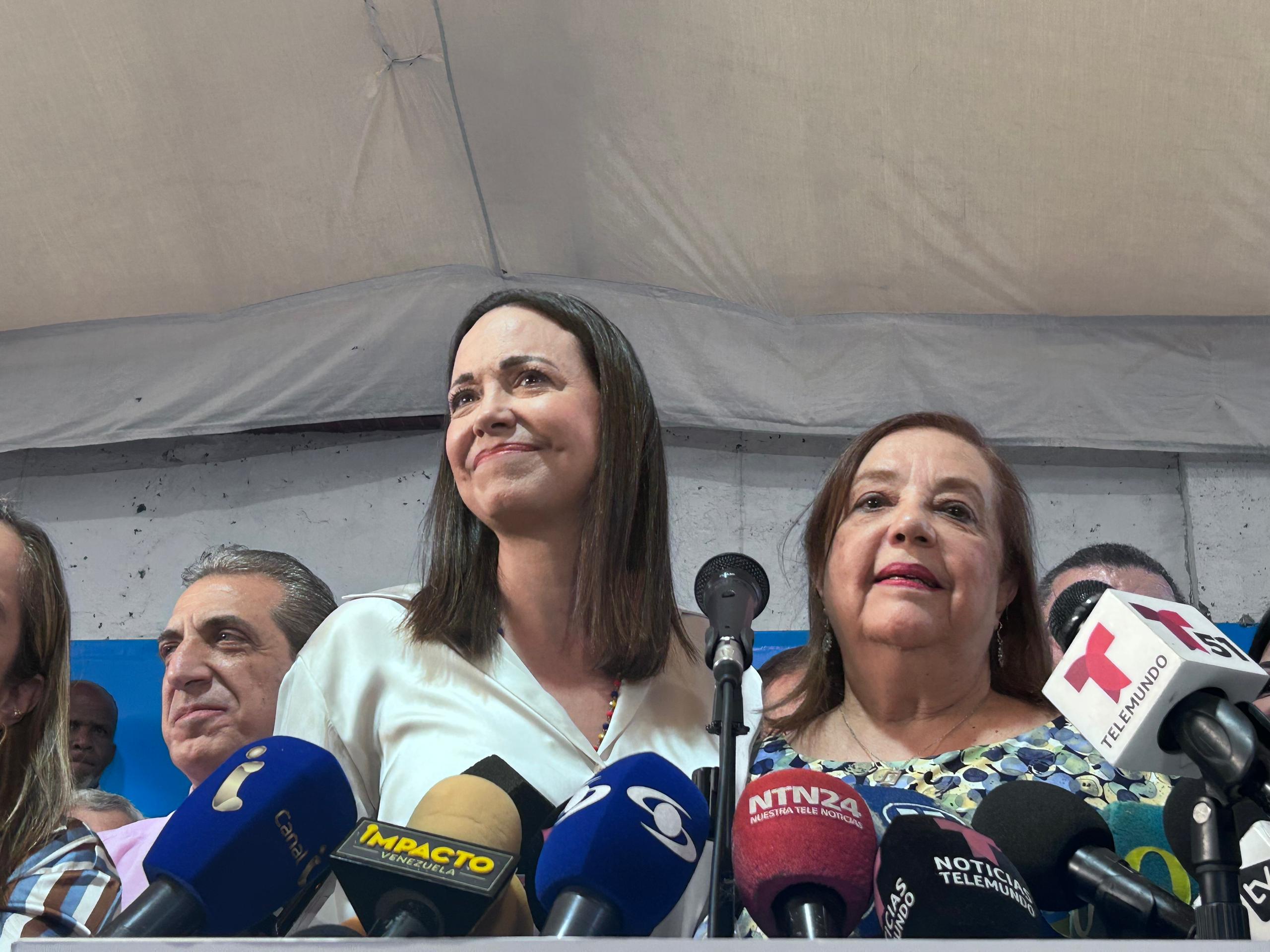 María Corina Machado y Corina Yoris | Foto: W RADIO