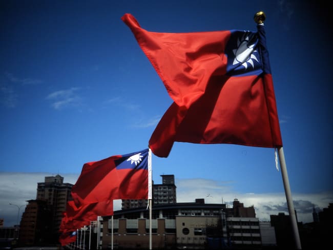 Imagen de referencia de la bandera de Taiwán. Foto: Getty Images/ivanCHANG