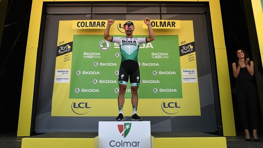 El eslovaco Peter Sagan se adjudicó el miércoles la quinta etapa del Tour de Francia. Foto: Getty Images