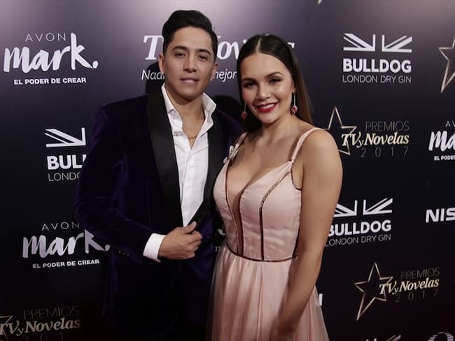 Cantante Andy Rivera y actriz Lina Tejeiro cuando mantenía una relación. Foto: Colprensa - Luisa González