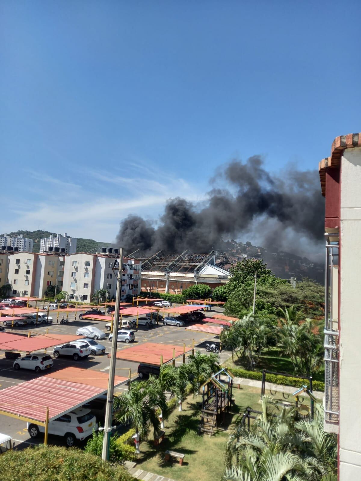 Incendio Coliseo Menor Eustorgio Colmenares