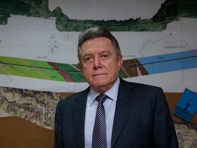 Carlos Collins, representante del consorcio Unión Temporal Segundo Centenario (Utsc), que tiene a su cargo la construcción del Túnel de la Línea . Foto: Colprensa