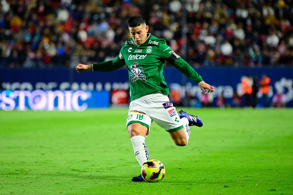 James Rodríguez contra Atlético San Luis. 16 de febrero de 2025. Foto: Getty Images.