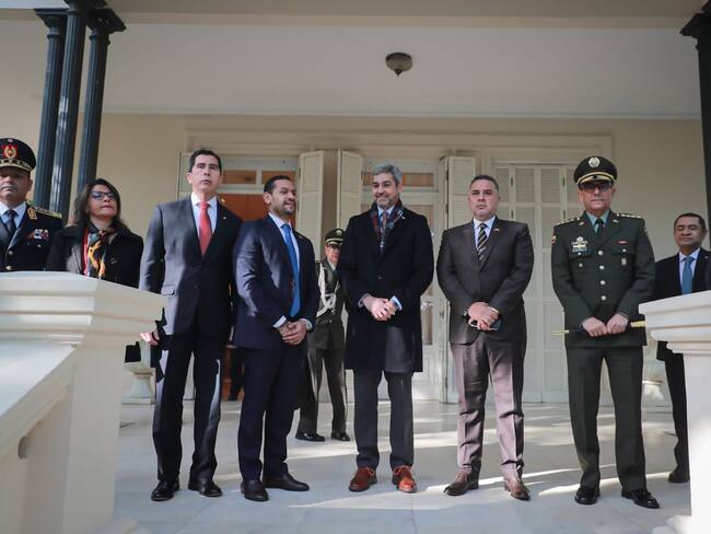 Ministro del Interior Daniel Palacios en Paraguay. Foto: Cortesía MinInterior