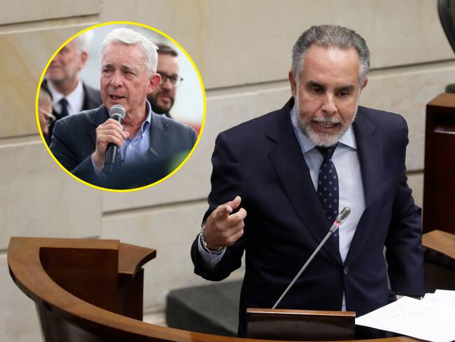 Armando Benedetti y Álvaro Uribe. Foto: Colprensa.