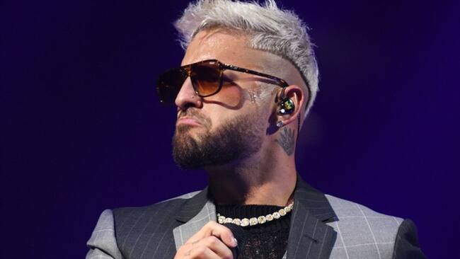 Maluma se presenta en el Madison Square Garden en Nueva York. Foto: Getty Images/Gary Gershoff