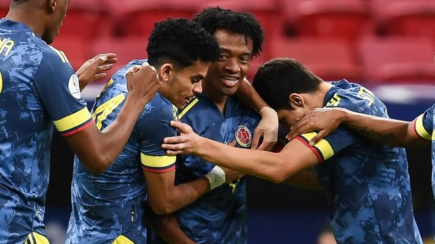 Gol de Juan Guillermo Cuadrado para poner el empate. Foto: Getty Images