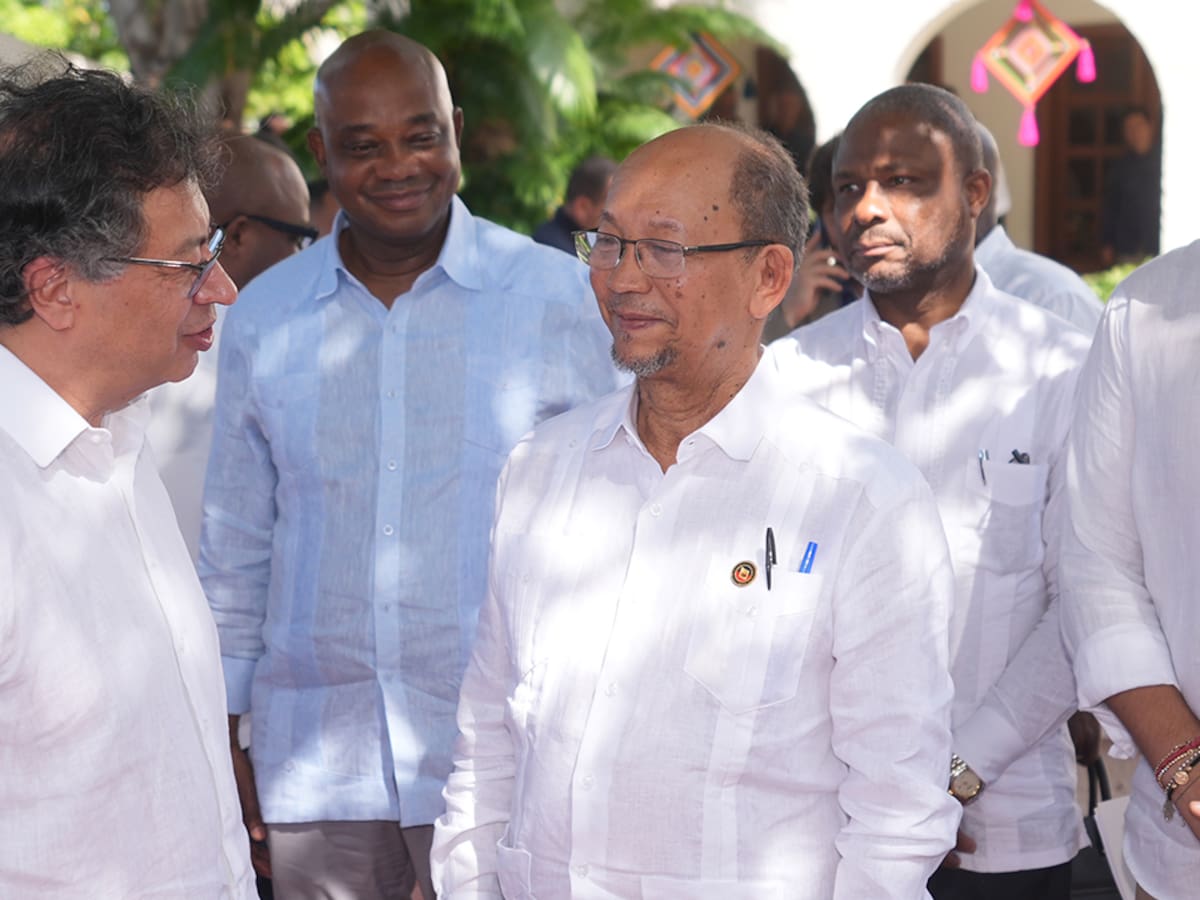 Petro se reunió en La Guajira con su homólogo de Haití, Leslie Voltaire