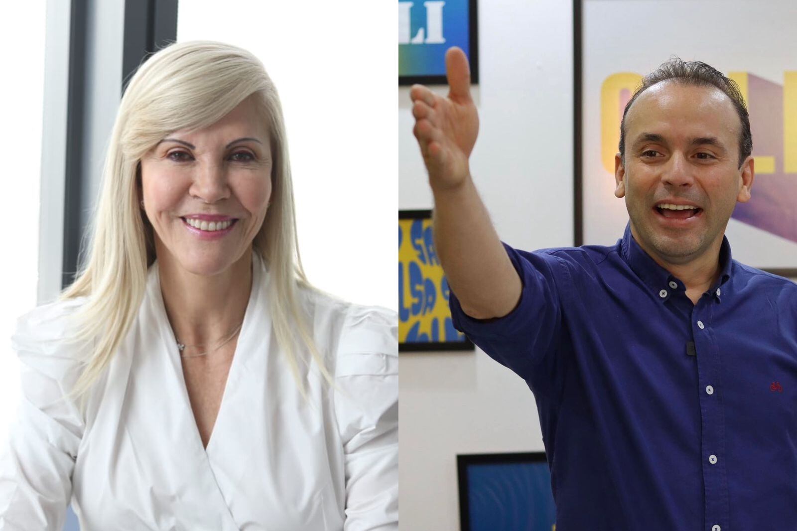 Dilian Francisca Toro y Alejandro Eder, inscriben sus candidaturas a Gobernación del Valle y Alcaldía de Cali este Jueves. Foto: Cortesía/@alejoeder