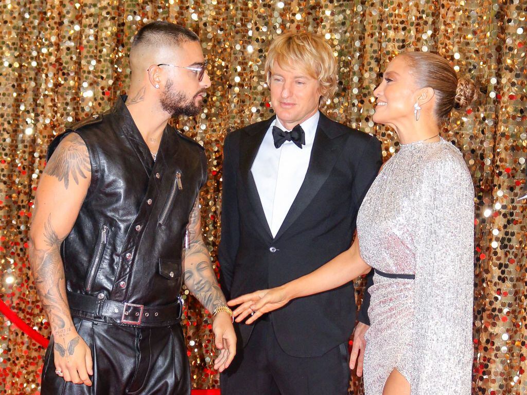 Maluma, Jennnifer López y Owen Wilson / Getty Images- Jose Perez/Bauer-Griffin / Colaborador
