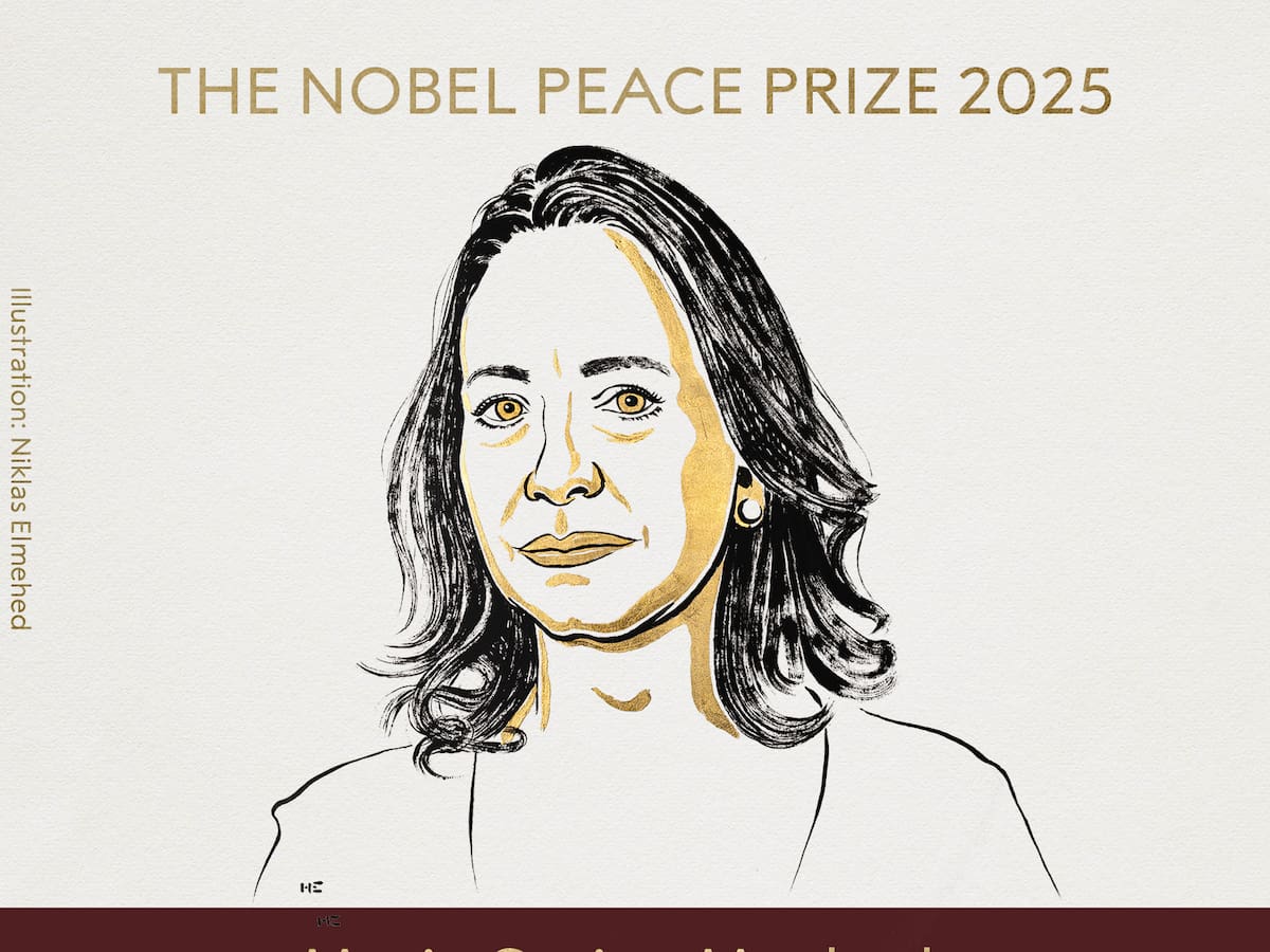 La activista venezolana María Corina Machado ganó el Premio Nobel de la Paz