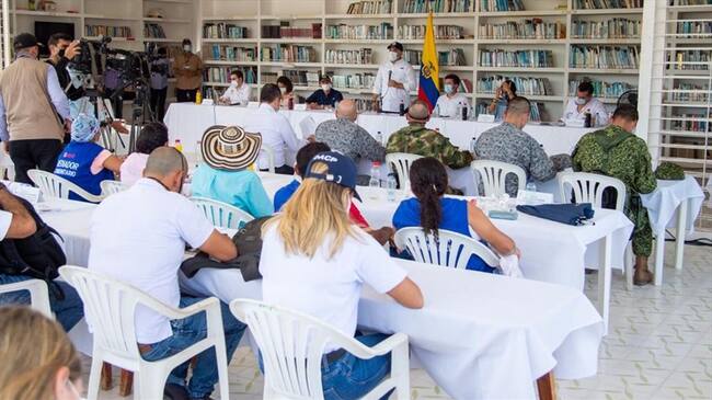 Proyectos sociales y de seguridad para El Salado. Foto: Presidencia de la República