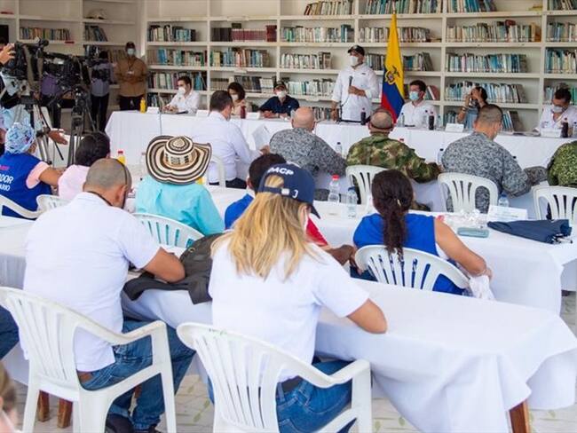 Proyectos sociales y de seguridad para El Salado. Foto: Presidencia de la República