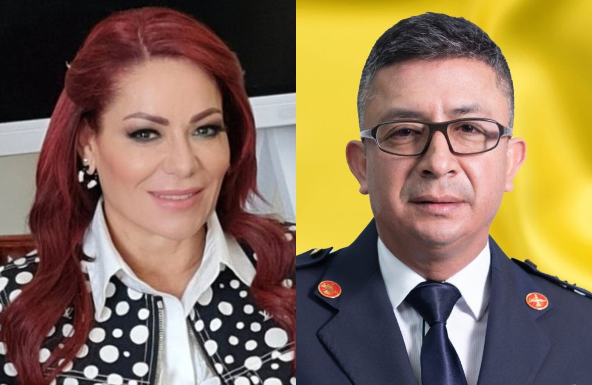 Gloria Arizabaleta y Charles Benavides. Foto: @GloArizabaleta / Bomberos