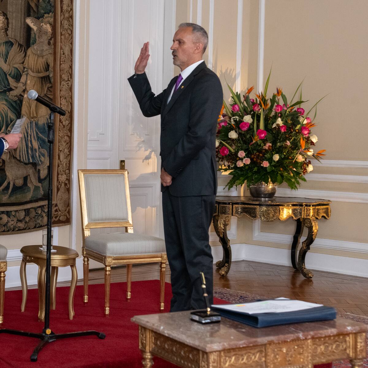Petro posesionó al magistrado de la Corte Suprema de Justicia, Jorge Hernán Díaz