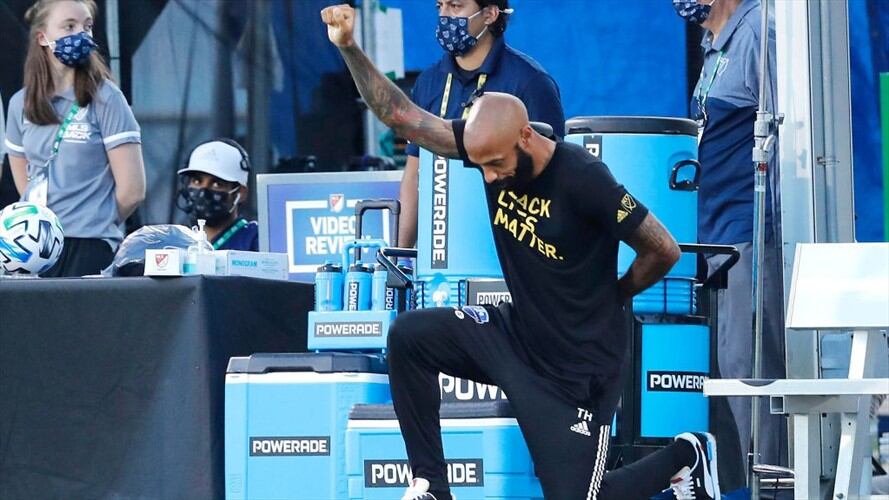 Thierry Henry, entrenador, máximo goleador de la historia de la selección francesa y campeón del mundo en 1998. Foto: Getty Images