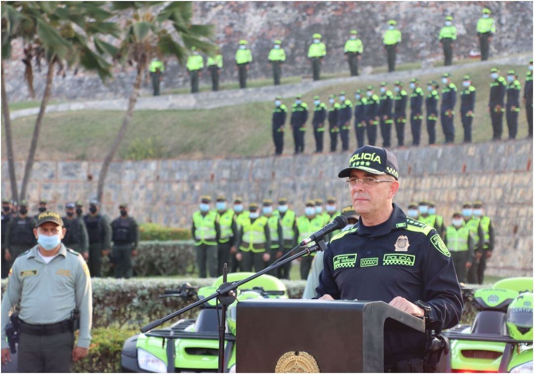 General Jorge Luis Vargas, director de la Policía Nacional. Crédito: Cortesía Policía.