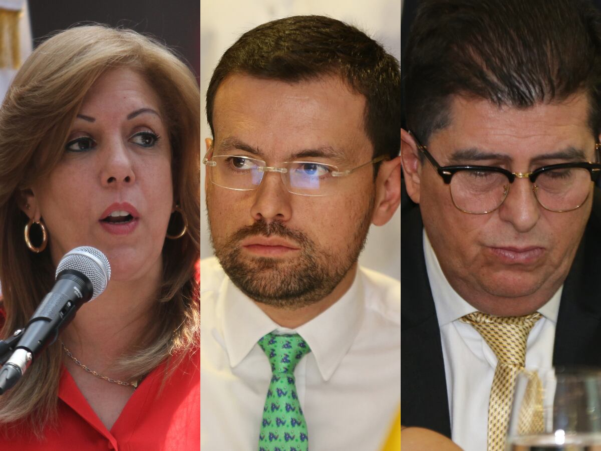 Clara Luz Roldán, Luis Carlos Velásquez y Víctor Manuel Tamayo.